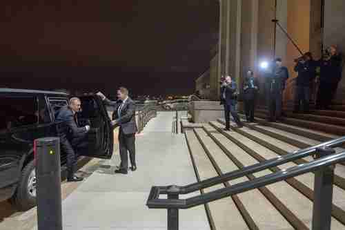 Patrick Shanahan arrives at the Pentagon on Jan. 2, for his first day as acting Secretary of Defense.  (DoD)