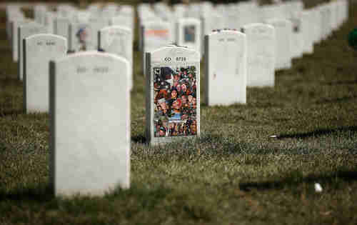 Arlington National Cemetarys Section 60 is where most of the casualties from the Iraq and Afghanistan wars are buried. (Getty)