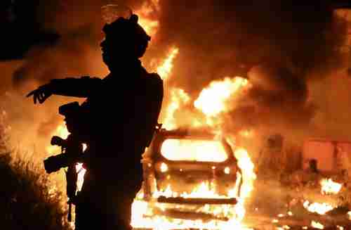 Violence in Jerusalem on May 6 (Reuters)