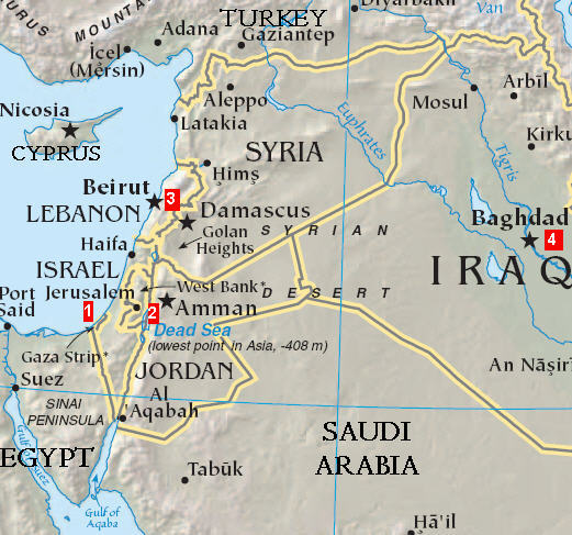 On June 13, 2007, (1) Hamas claimed to be taking control of Gaza; (2) Fatah increasingly retaliated on the West Bank; (3) a car bomb killed an anti-Syrian lawmaker in Beirut; and (4) the Shia al-Askariya shrine in Samarra was bombed again.