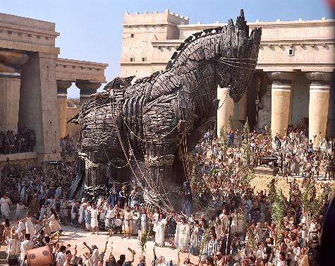 The Trojan Horse in the Brad Pitt movie <i>Troy</i>